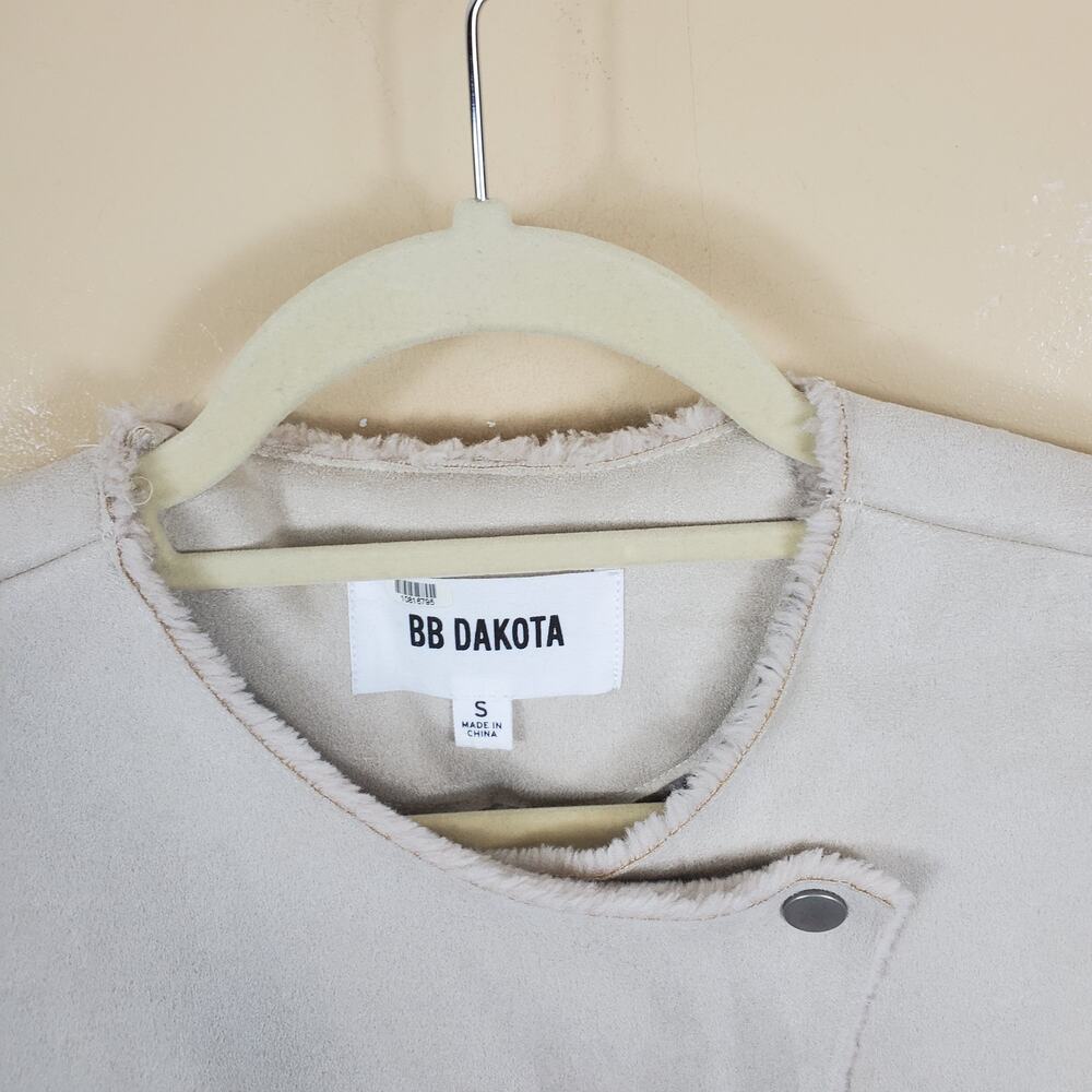 BB Dakota Glenna Sueded Jacket IN Bone Size S - Picture 8 of 11